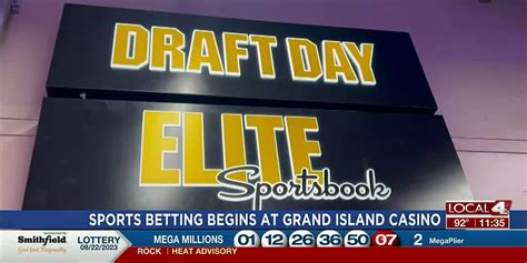 Sports betting now available at Grand Island casino.
